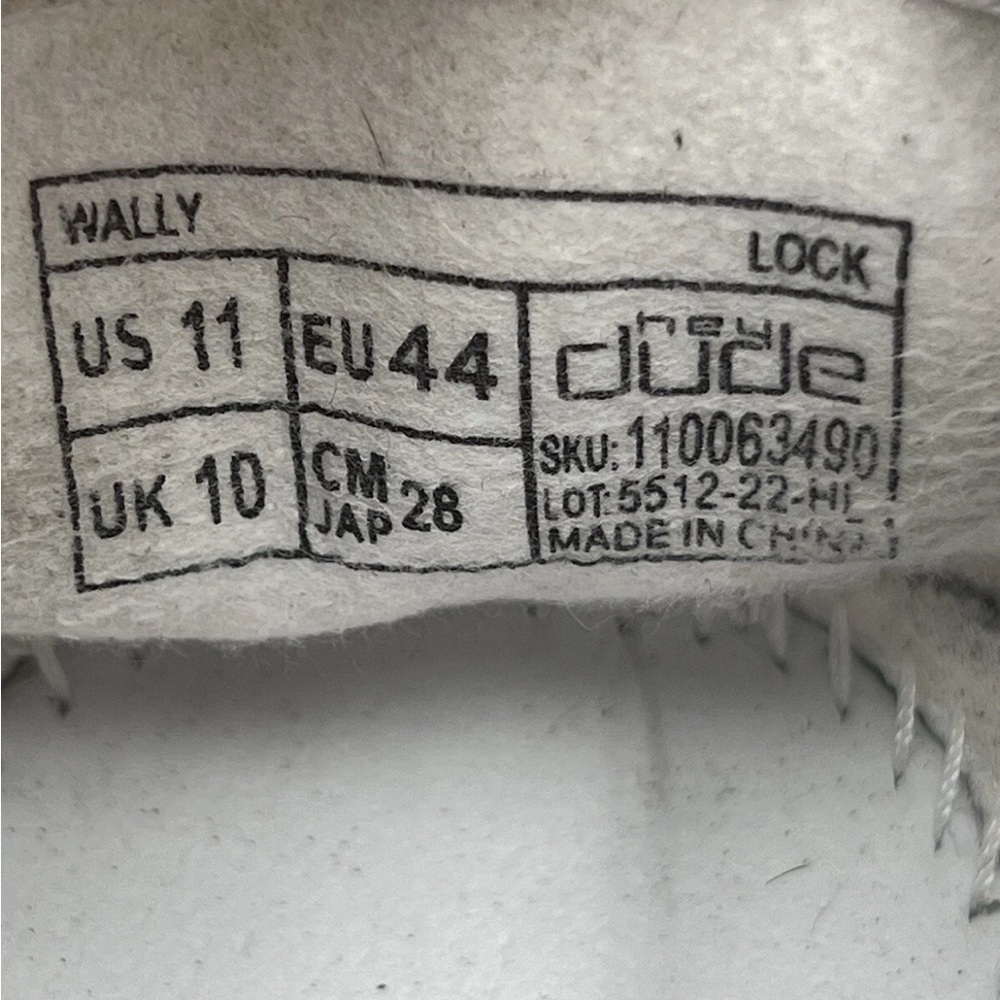 Hey Dude Men's Wally Lock Loafers Size 11 US Gray/Dark Gray - No Insoles - Picture 5 of 6